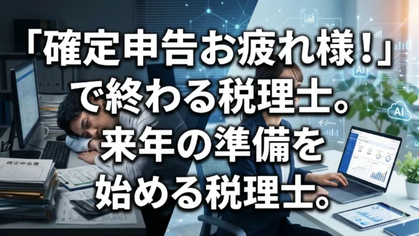確定申告期間明けの税理士がすべきこと。AIを活用した業務改善の極意