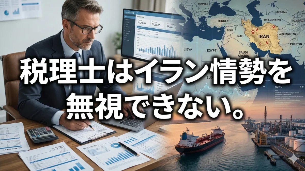 税理士はイラン情勢を無視できない。